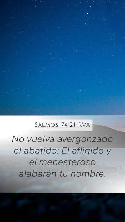 Salmos 74:21 RVA Bible Verse Image