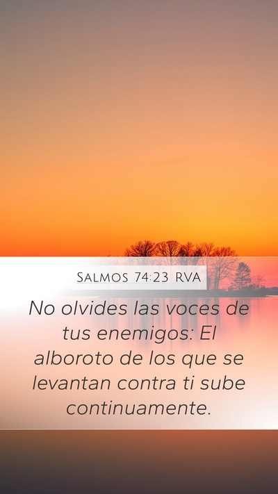 Salmos 74:23 RVA Bible Verse Image