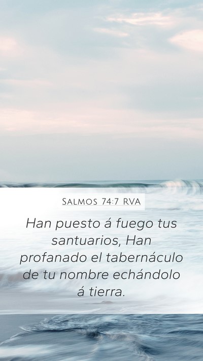 Salmos 74:7 RVA Bible Verse Image