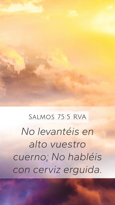 Salmos 75:5 RVA Bible Verse Image