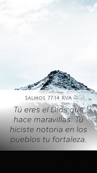 Salmos 77:14 RVA Bible Verse Image
