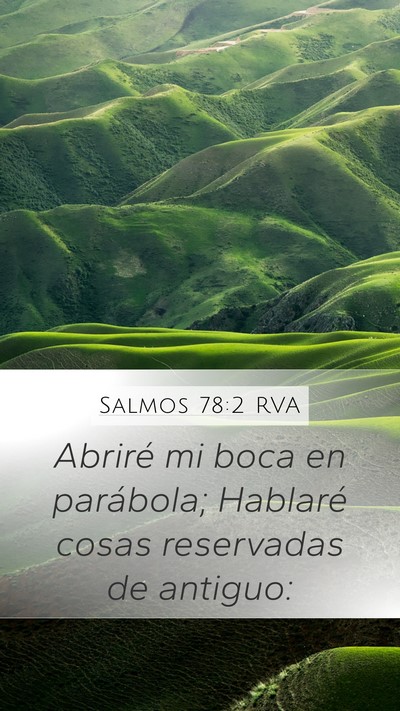 Salmos 78:2 RVA Bible Verse Image