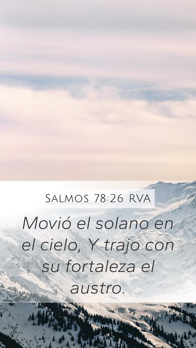 Salmos 78:26 RVA Bible Verse Image