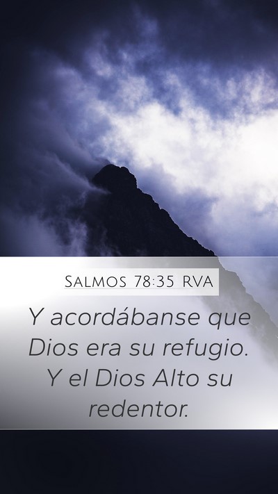 Salmos 78:35 RVA Bible Verse Image