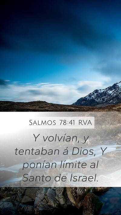 Salmos 78:41 RVA Bible Verse Image