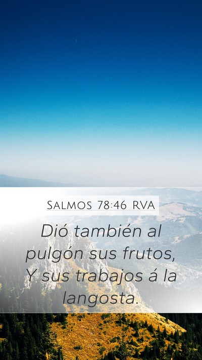 Salmos 78:46 RVA Bible Verse Image