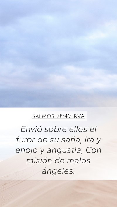 Salmos 78:49 RVA Bible Verse Image