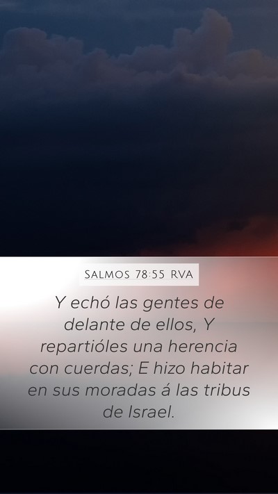 Salmos 78:55 RVA Bible Verse Image