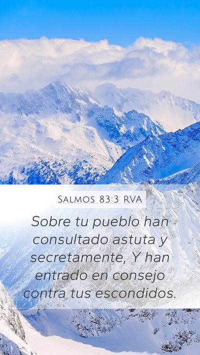 Salmos 83:3 RVA Bible Verse Image
