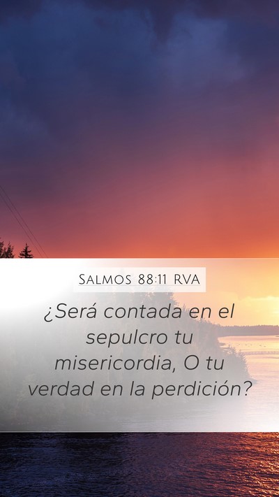 Salmos 88:11 RVA Bible Verse Image