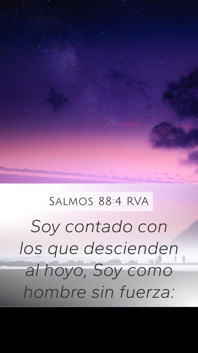 Salmos 88:4 RVA Bible Verse Image