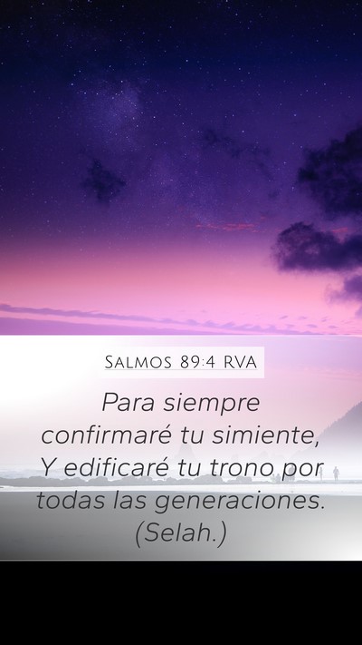 Salmos 89:4 RVA Bible Verse Image