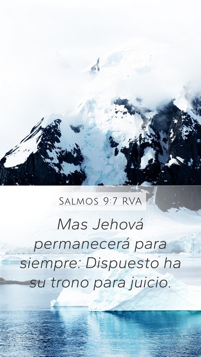 Salmos 9:7 RVA Bible Verse Image