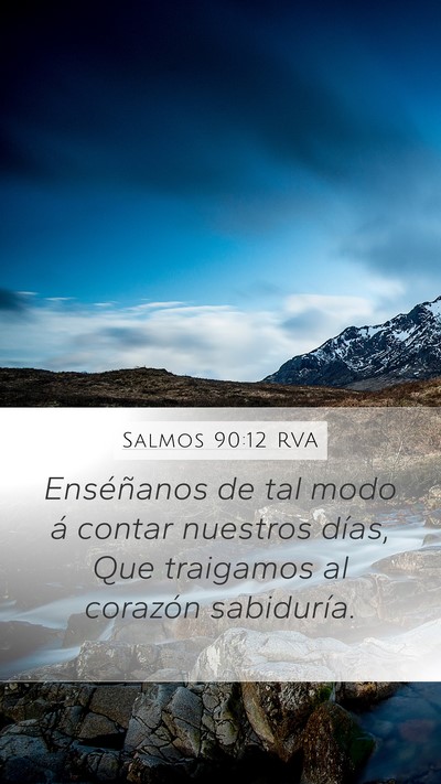 Salmos 90:12 RVA Bible Verse Image