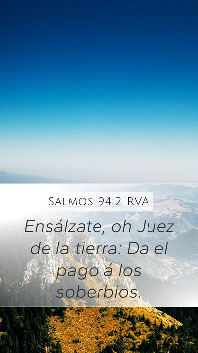 Salmos 94:2 RVA Bible Verse Image