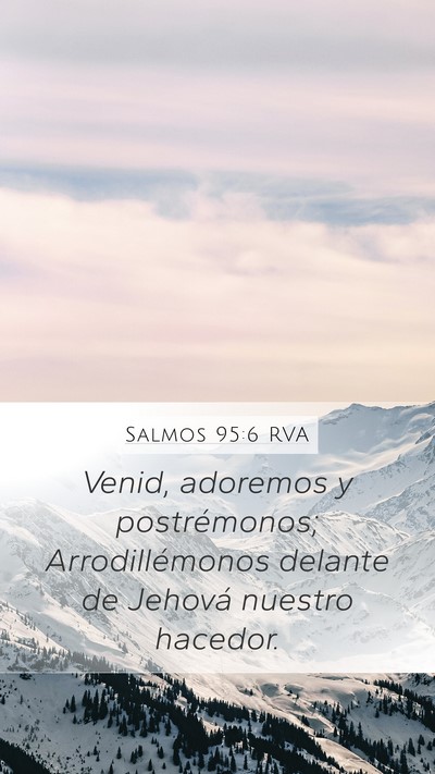 Salmos 95:6 RVA Bible Verse Image