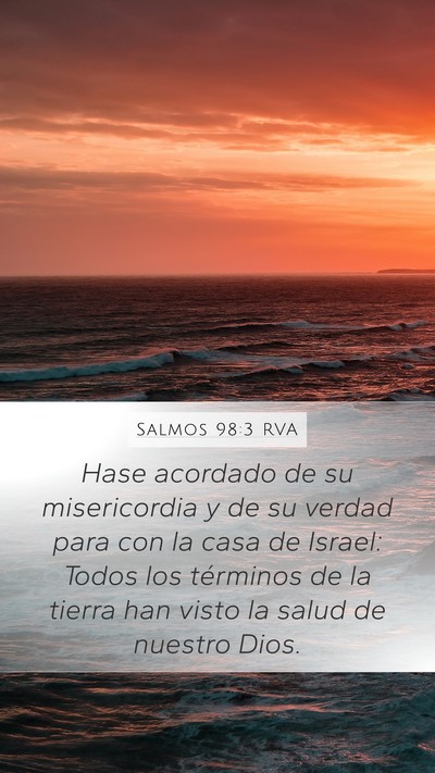 Salmos 98:3 RVA Bible Verse Image