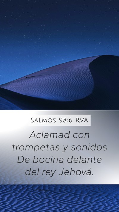 Salmos 98:6 RVA Bible Verse Image
