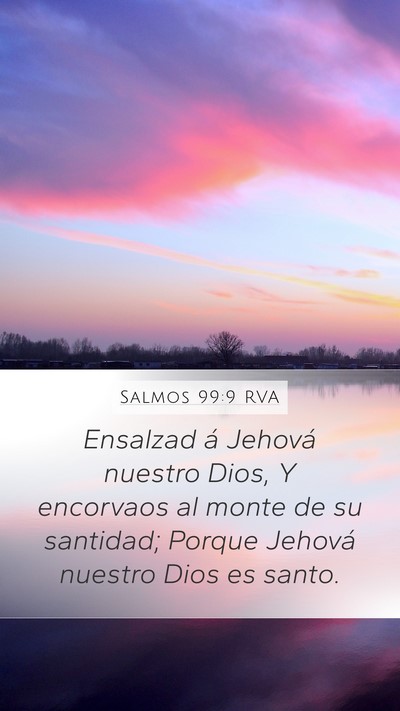 Salmos 99:9 RVA Bible Verse Image