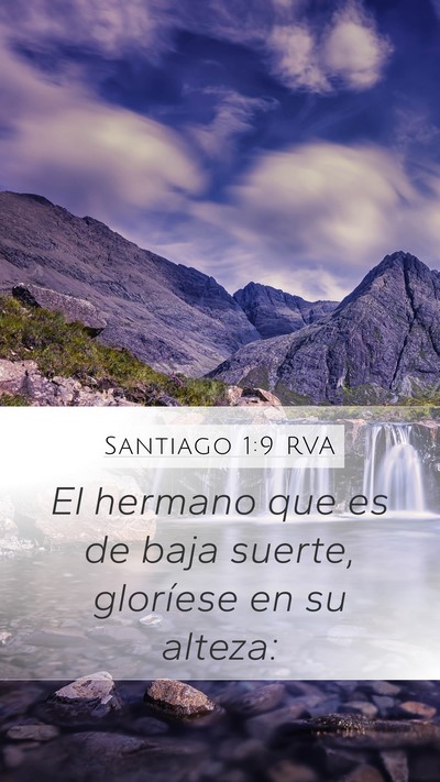 Santiago 1:9 RVA Bible Verse Image