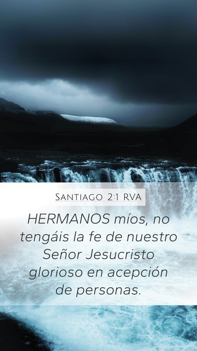 Santiago 2:1 RVA Bible Verse Image