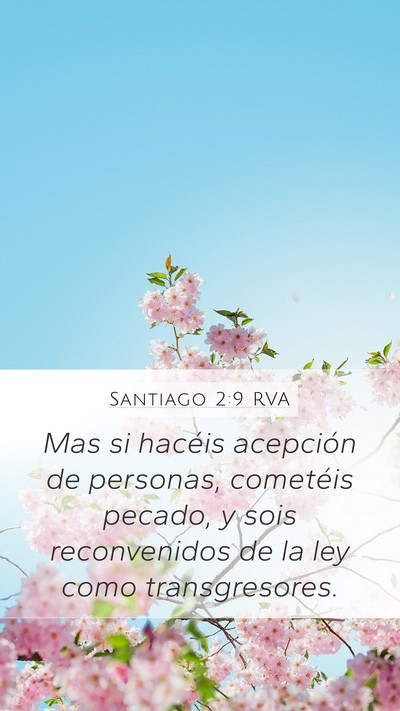 Santiago 2:9 RVA Bible Verse Image