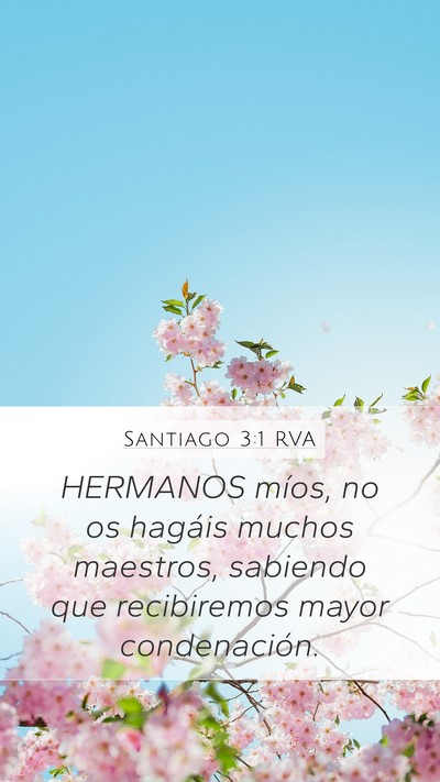 Santiago 3:1 RVA Bible Verse Image