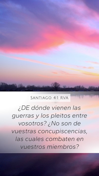 Santiago 4:1 RVA Bible Verse Image