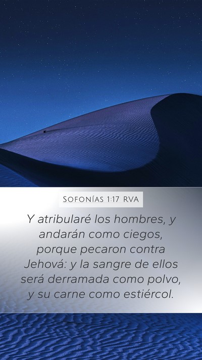 Sofonías 1:17 RVA Bible Verse Image