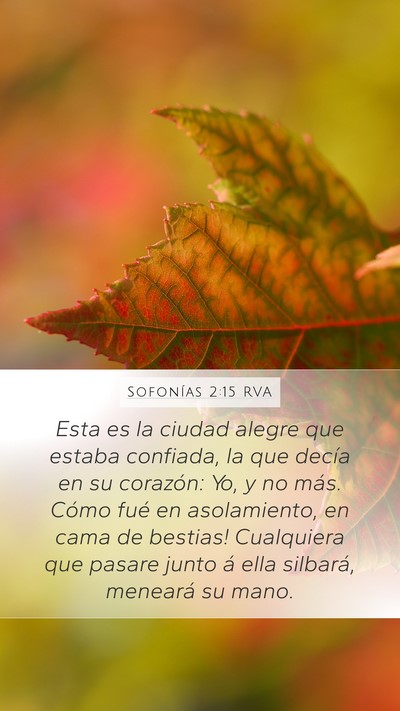 Sofonías 2:15 RVA Bible Verse Image