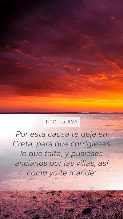 Tito 1:5 RVA Bible Verse Image