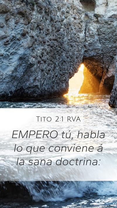 Tito 2:1 RVA Bible Verse Image