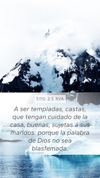 Tito 2:5 RVA Bible Verse Image