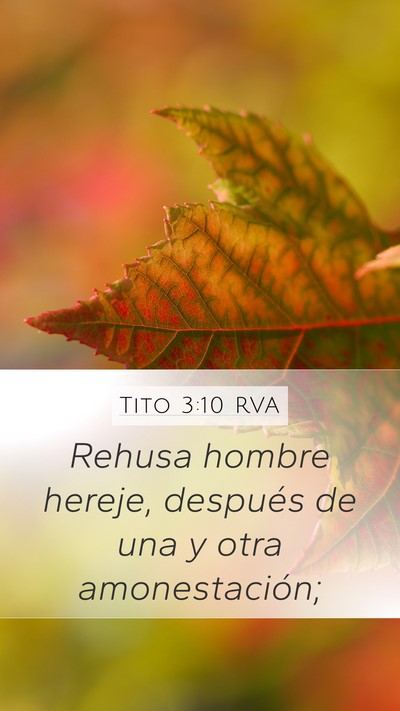 Tito 3:10 RVA Bible Verse Image