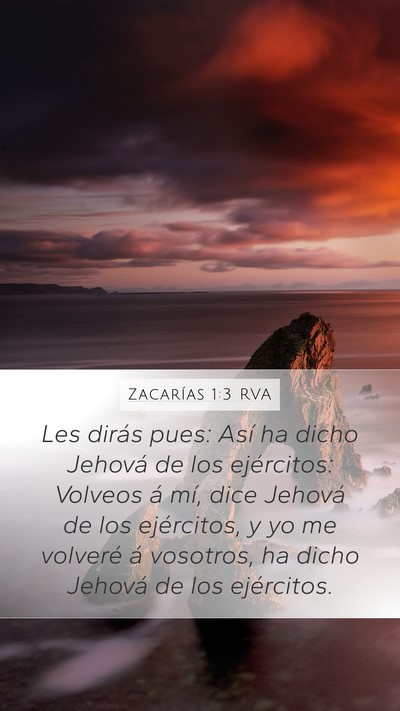 Zacarías 1:3 RVA Bible Verse Image