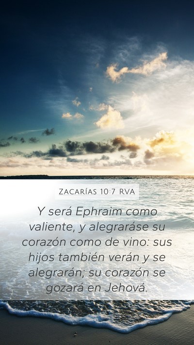 Zacarías 10:7 RVA Bible Verse Image