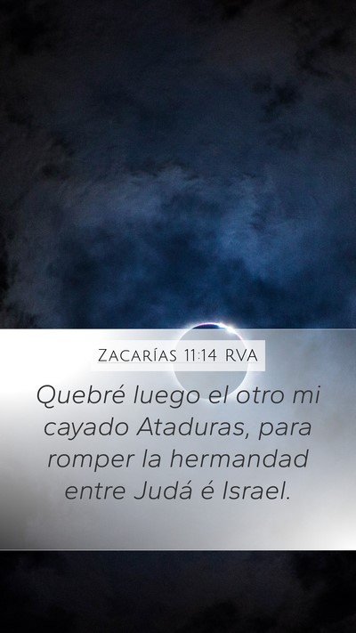 Zacarías 11:14 RVA Bible Verse Image
