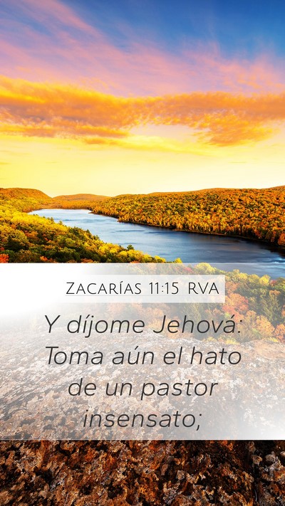 Zacarías 11:15 RVA Bible Verse Image
