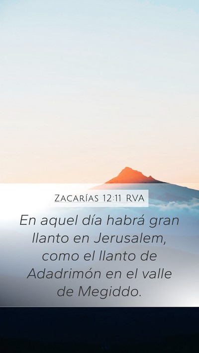 Zacarías 12:11 RVA Bible Verse Image
