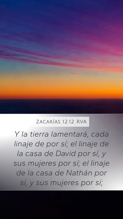 Zacarías 12:12 RVA Bible Verse Image
