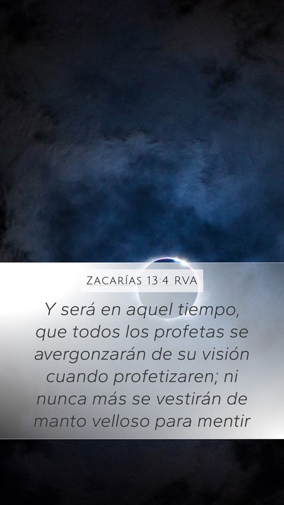 Zacarías 13:4 RVA Bible Verse Image