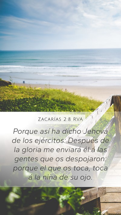 Zacarías 2:8 RVA Bible Verse Image