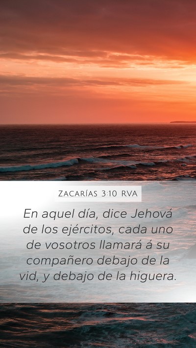 Zacarías 3:10 RVA Bible Verse Image