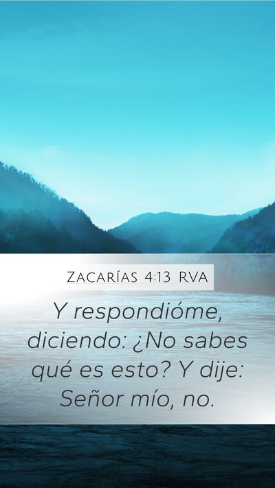 Zacarías 4:13 RVA Bible Verse Image