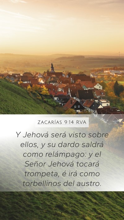 Zacarías 9:14 RVA Bible Verse Image