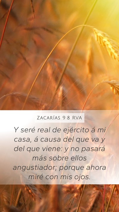 Zacarías 9:8 RVA Bible Verse Image