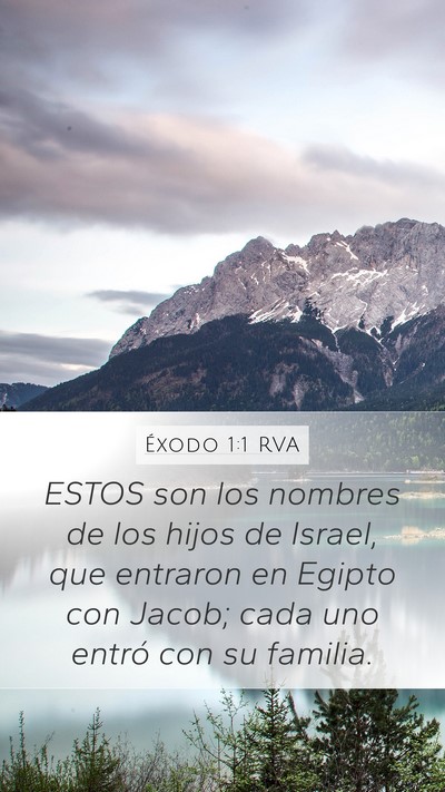 Éxodo 1:1 RVA Bible Verse Image