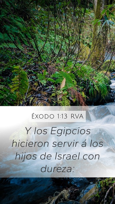 Éxodo 1:13 RVA Bible Verse Image