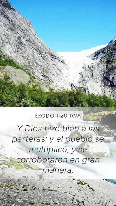 Éxodo 1:20 RVA Bible Verse Image