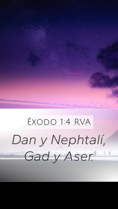 Éxodo 1:4 RVA Bible Verse Image